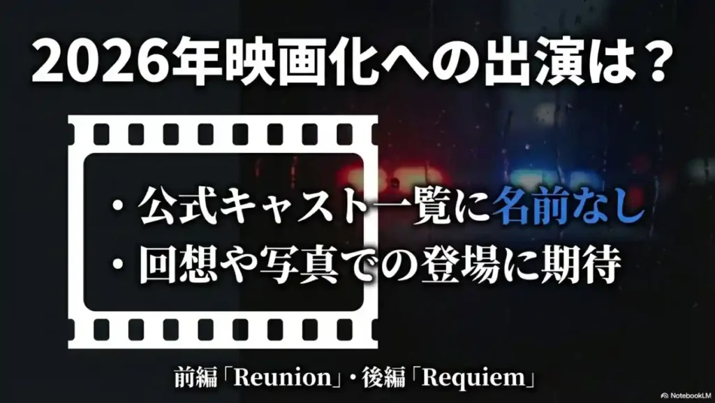 2026年映画化『Reunion』『Requiem』公式キャストに名前はないが回想に期待