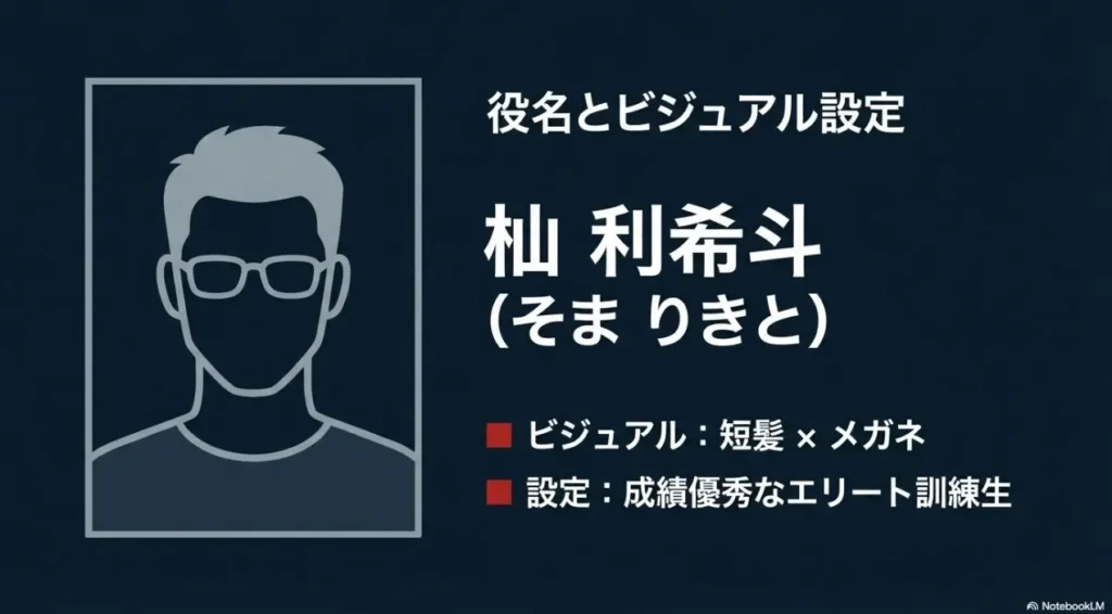 杣利希斗の役名の読み方と短髪メガネのビジュアル設定