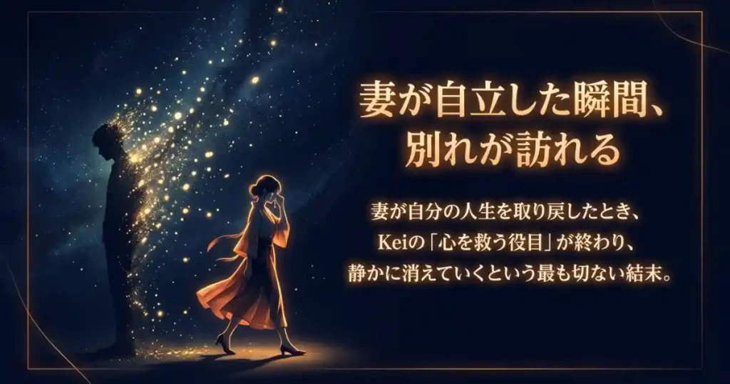 予想①：Keiが成仏することであゆみが自立する