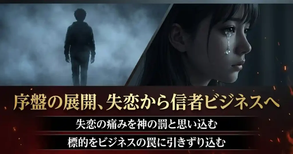 原作1〜2巻のネタバレ：恋→復讐→信者ビジネスの始まり