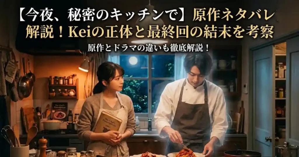 【今夜、秘密のキッチンで】原作ネタバレ解説！Keiの正体と最終回の結末を考察