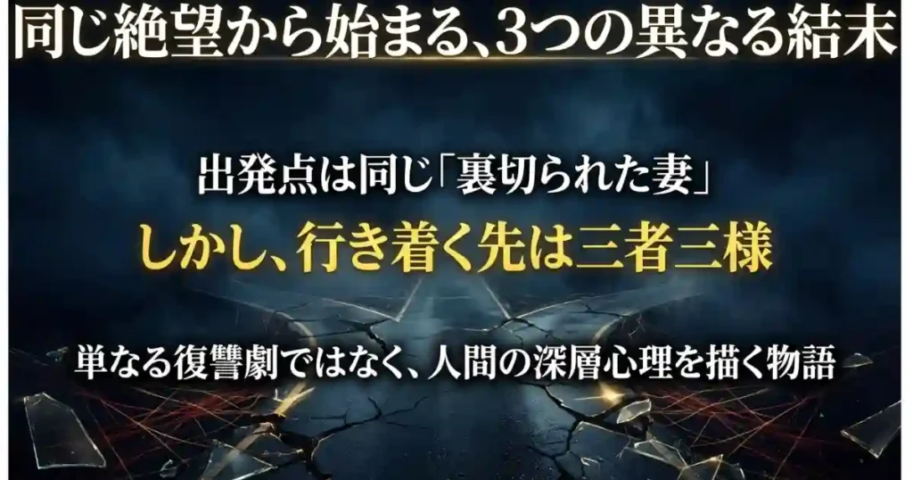 復讐同盟の結末はどうなる?3人が選ぶ道は三者三様(ネタバレ考察)